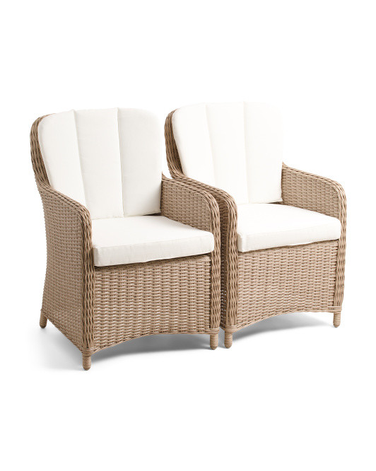 Set Of 2 Outdoor Wicker Dining Chairs | Furniture & Lighting | Marshalls | Marshalls