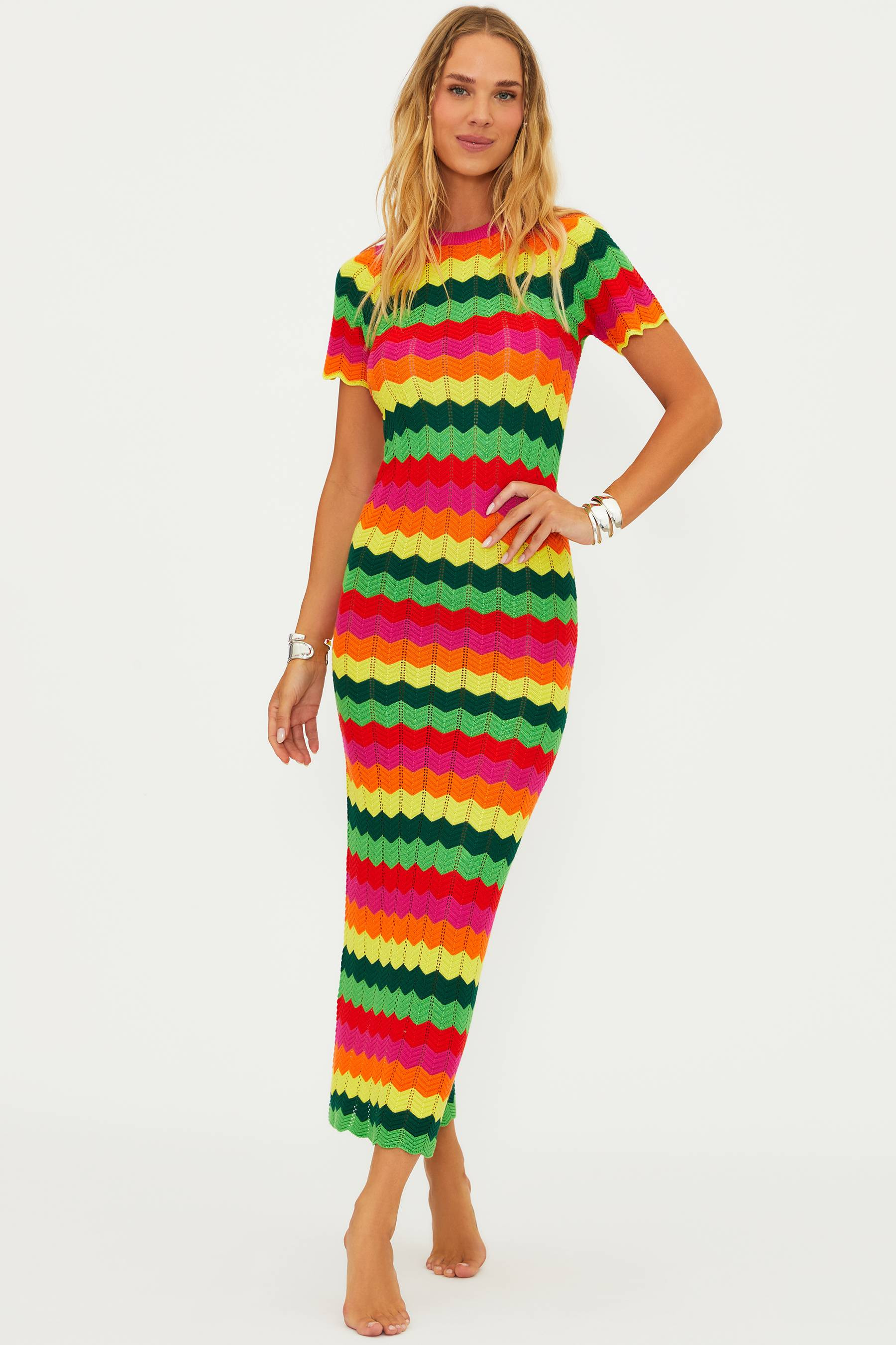 Emory Dress Mango Tango | Crochet Maxi Dress | Beach Riot | Beach Riot