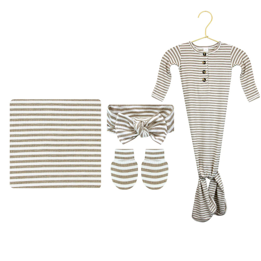 Indy Ribbed Ultimate Newborn Bundle (Headband) | Lou Lou & Company