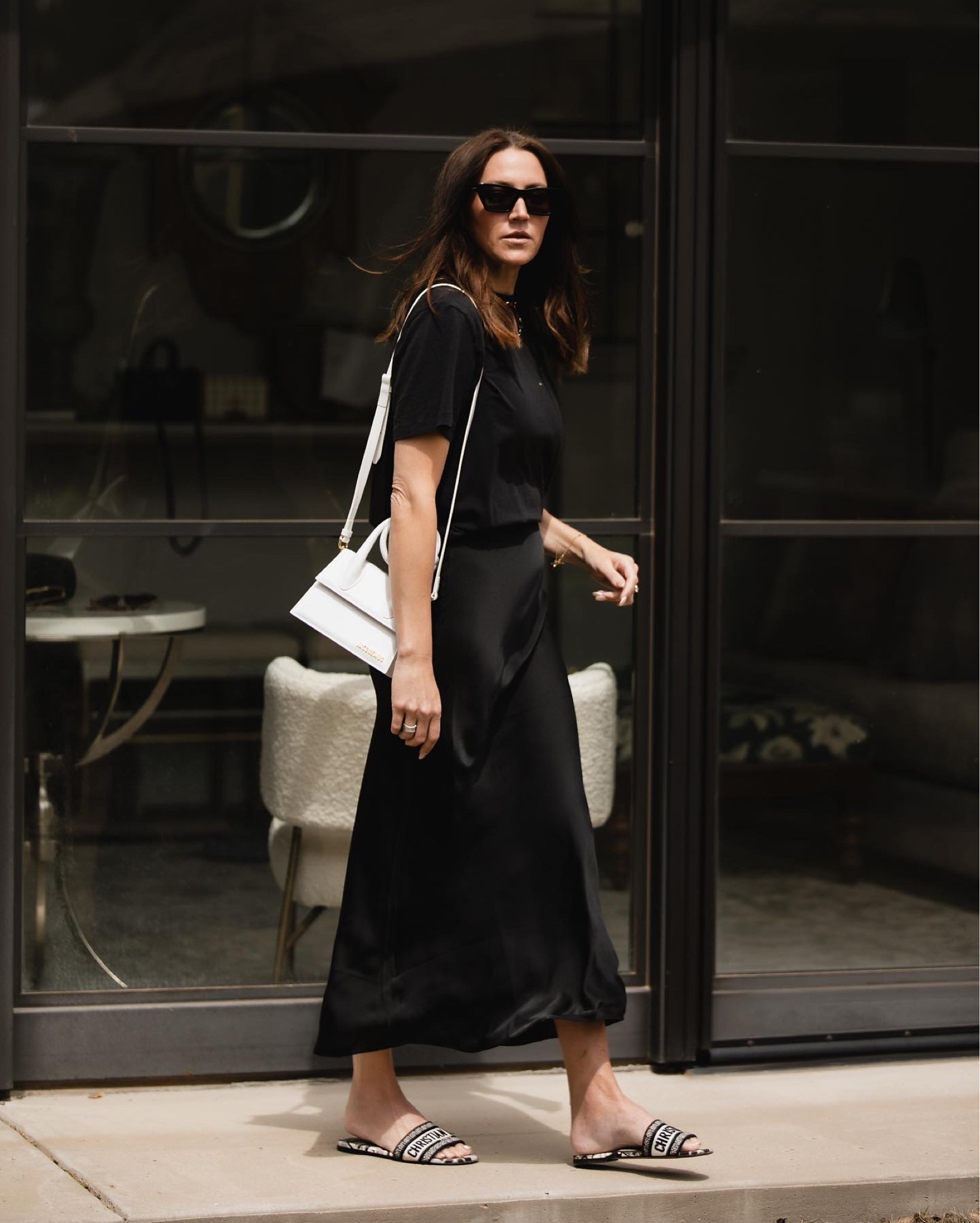 Minimal black slip skirt outfit idea 

#LTKFind #LTKstyletip #LTKshoecrush
