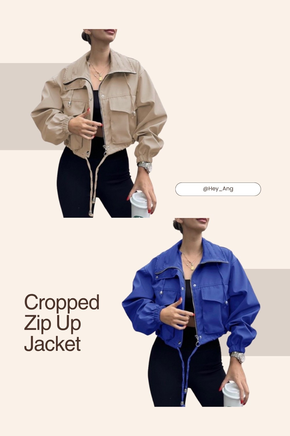 I love this zip up cropped jacket for Spring!! It’s lightweight and I love that you can cinch the waist with the drawstring. I would style it with a sports bra and leggings, or a tank top and baggy jeans. Comes in other colors. 

#LTKTall #LTKootd