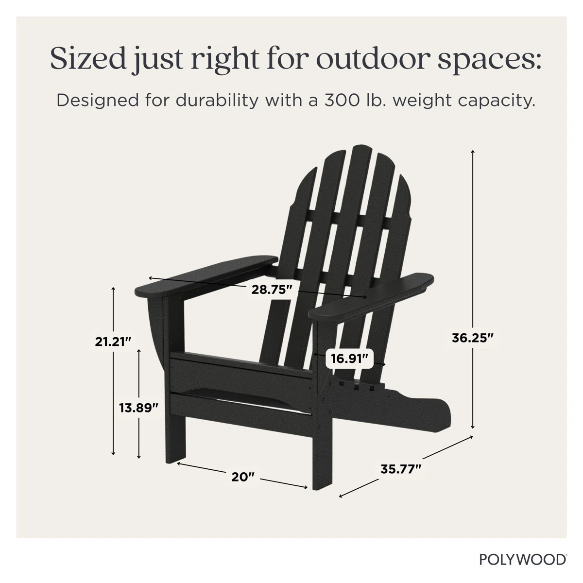 POLYWOOD Classic Adirondack Chair | Wayfair North America
