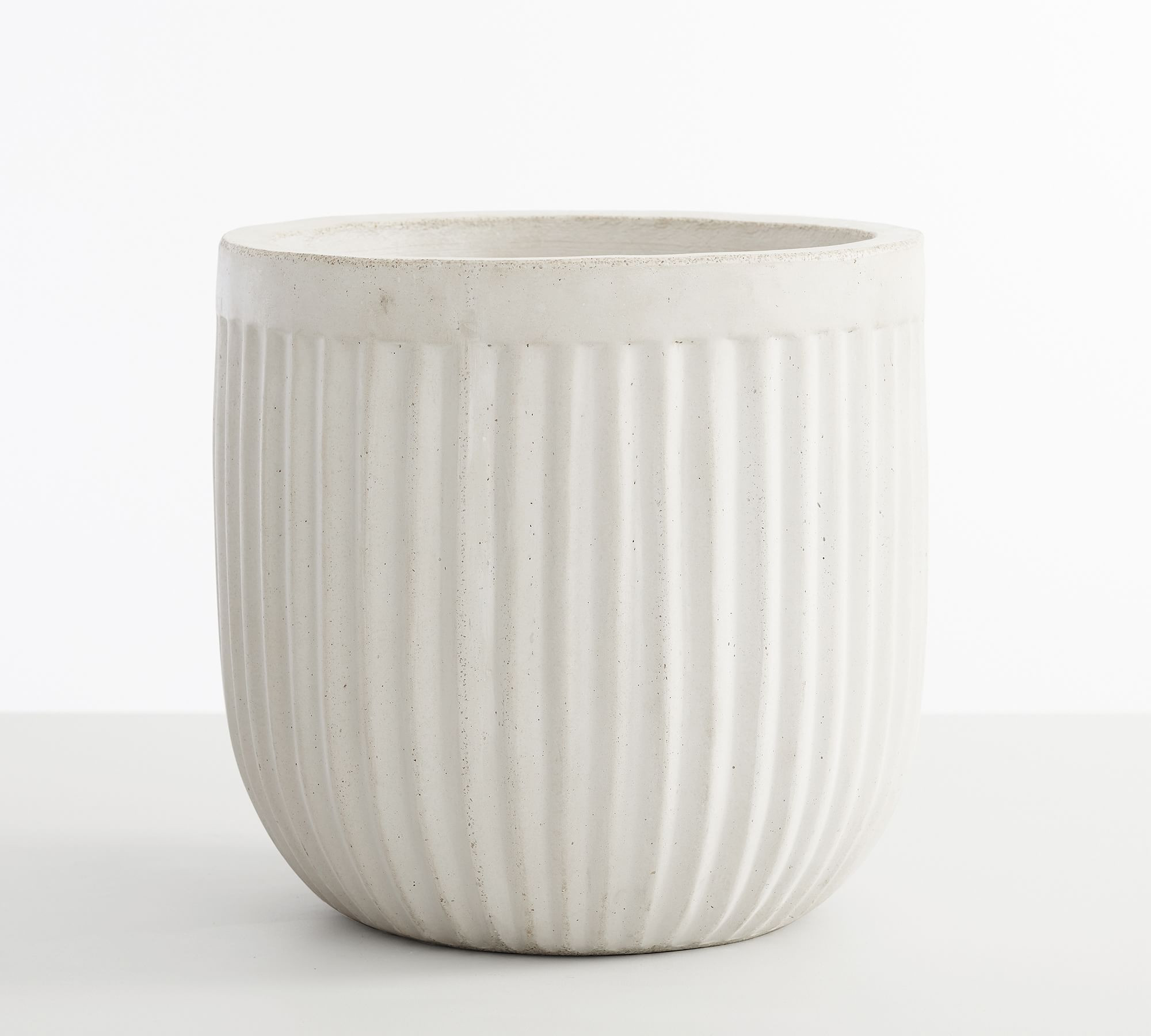Concrete Fluted Outdoor Planters | Pottery Barn (US)