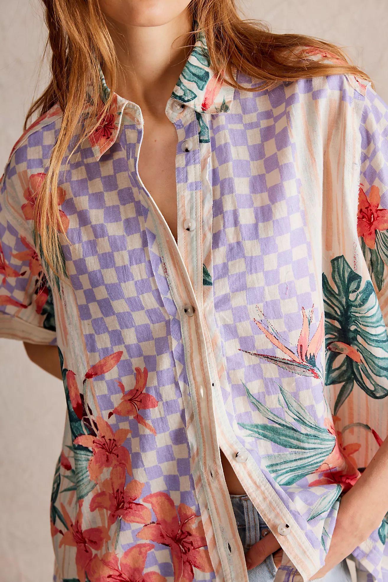 We The Free Retro Tropics Shirt | Free People (Global - UK&FR Excluded)