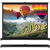 Pyle Portable Projector Screen - Mobile Projection Screen Stand, Lightweight Carry & Durable Easy Pull Out System for Schools Meeting Conference Indoor Outdoor Use, 40 Inch (PRJTP46), White | Amazon (US)