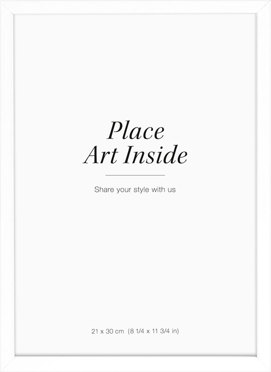 White picture frame, 8" x 12" in | Desenio