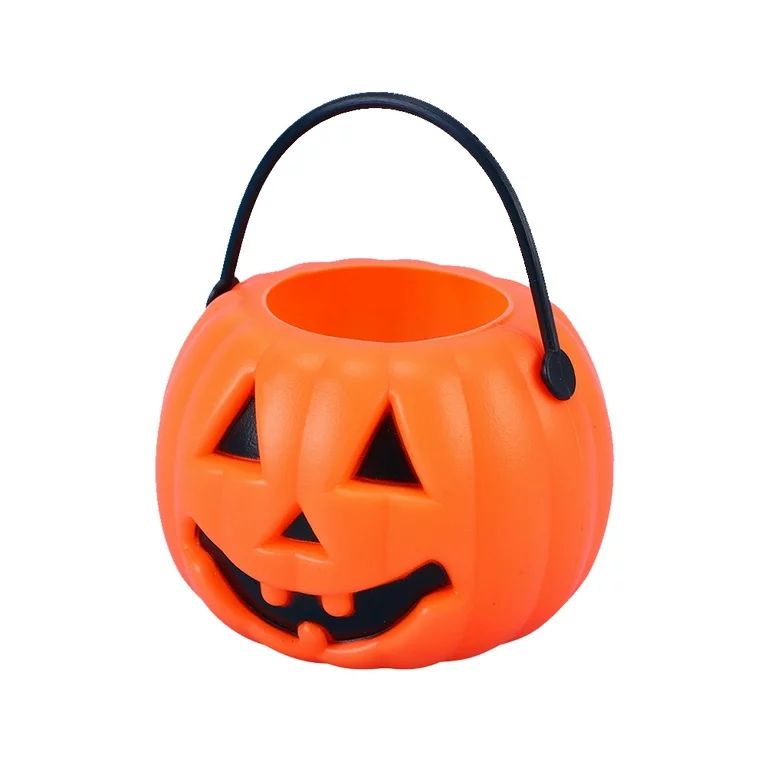 NUOLUX 24pcs Halloween Portable Pumpkin Bucket Children Trick or Treat Pumpkin Candy Pail Holder ... | Walmart (US)