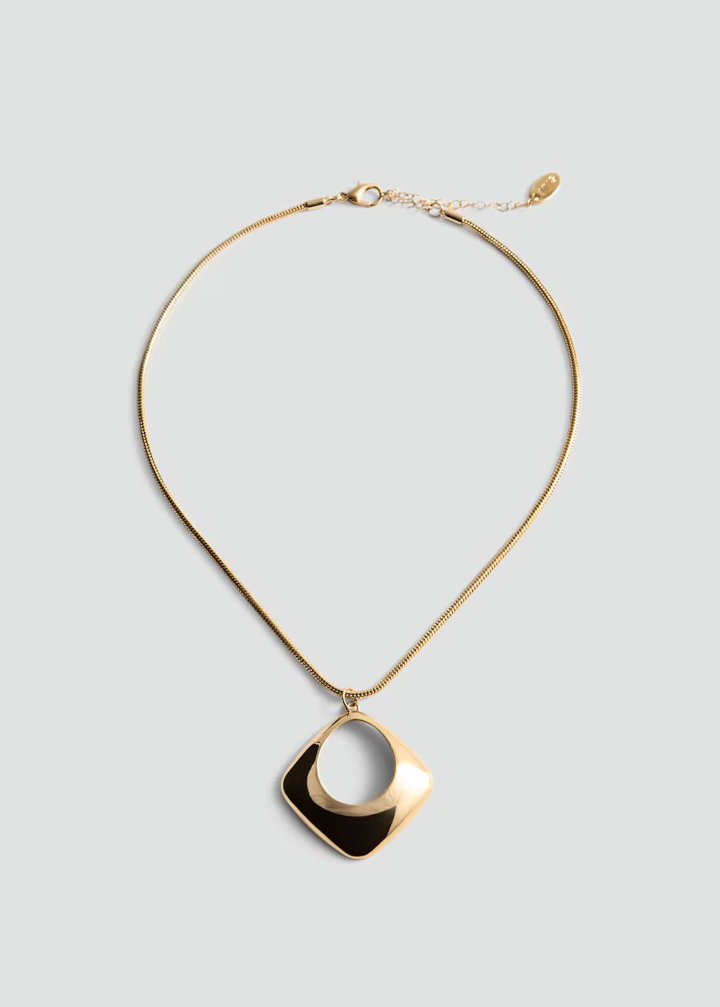 Geometric pendant necklace | MANGO (US)