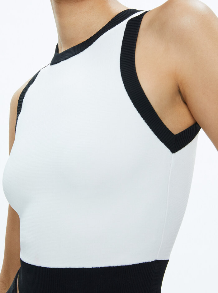 BOYD CREWNECK TANK | Alice + Olivia