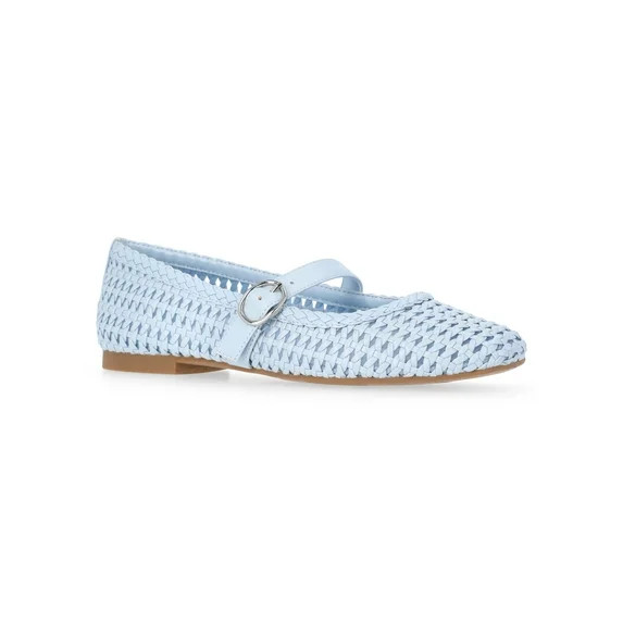 Time and Tru Women's Woven Ballet Flats | Walmart (US)