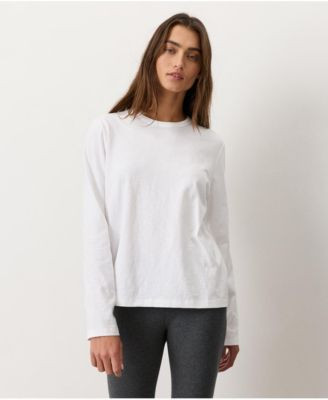 Pact Women's Cotton Slub Organic Long Sleeve Tee - Black | Macy's