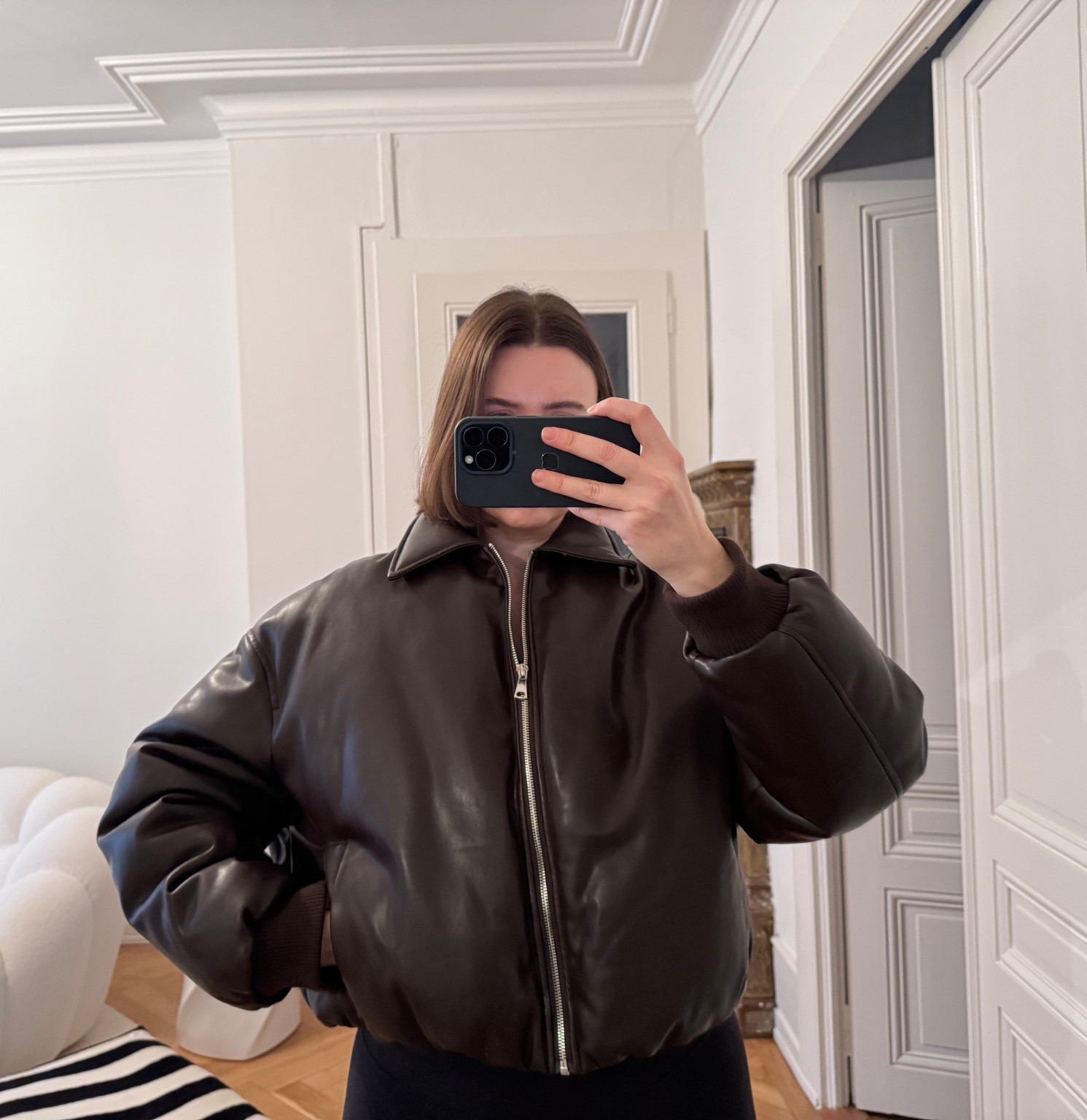 Superdown faux leather jacket
-size L, could also wear M

#LTKTall #LTKOver40 #LTKSeasonal