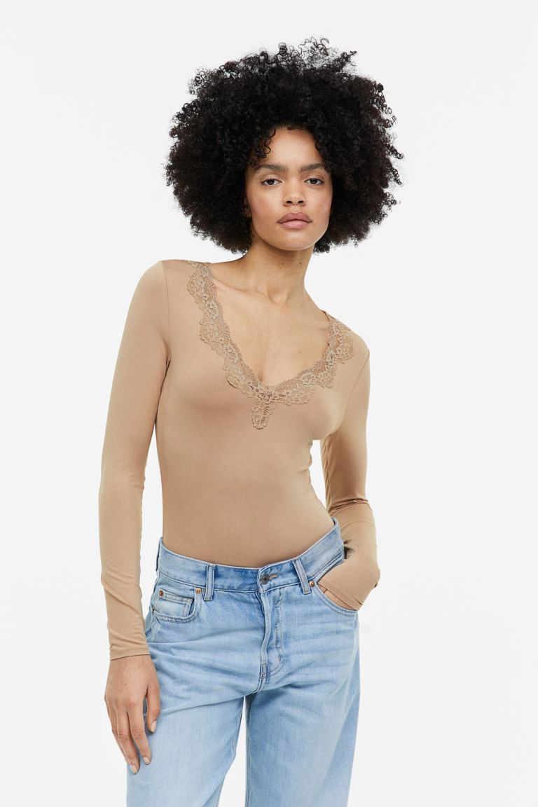Lace-trimmed Bodysuit | H&M (US + CA)