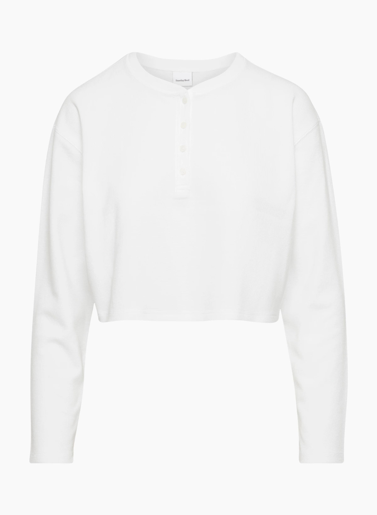 BABY WAFFLE HENLEY LONGSLEEVE | Aritzia