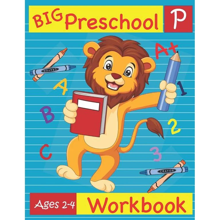 Big Preschool Workbook Ages 2-4: Preschool Activity Book for Kindergarten Readiness Alphabet Numb... | Walmart (US)