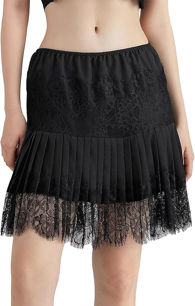 Women Y2k Lace Slip Skirt | Amazon (US)