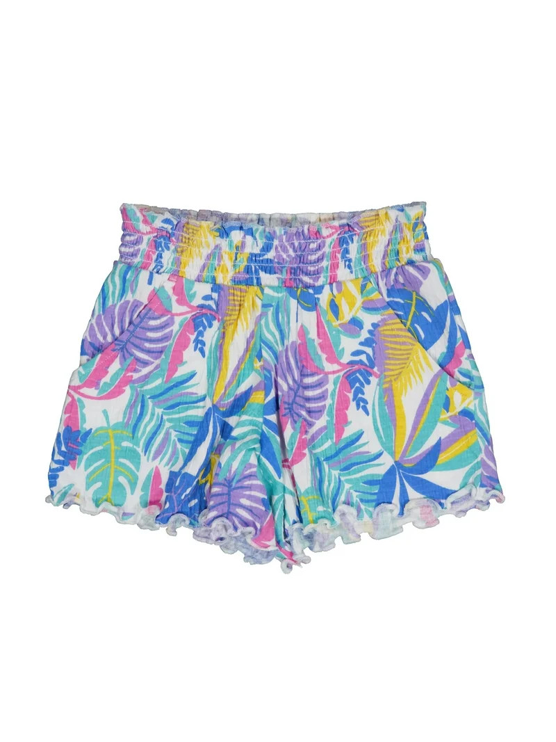 Wonder Nation Girls Smocked Fashion Short, Sizes 4-18 & Plus | Walmart (US)