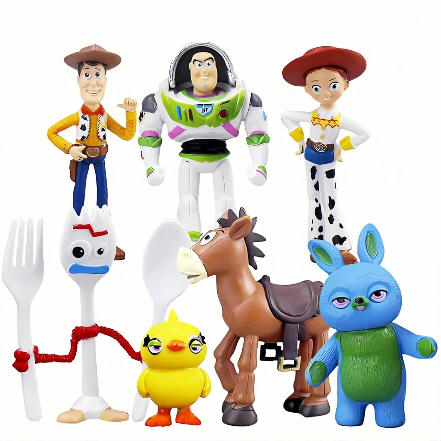 7 Pieces Toys Story Animal Character Figurines Set, Including Buzz Lightyear, Woody, and Friends | Walmart (US)