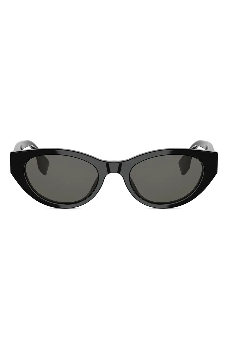Lettering 51mm Oval Sunglasses | Nordstrom