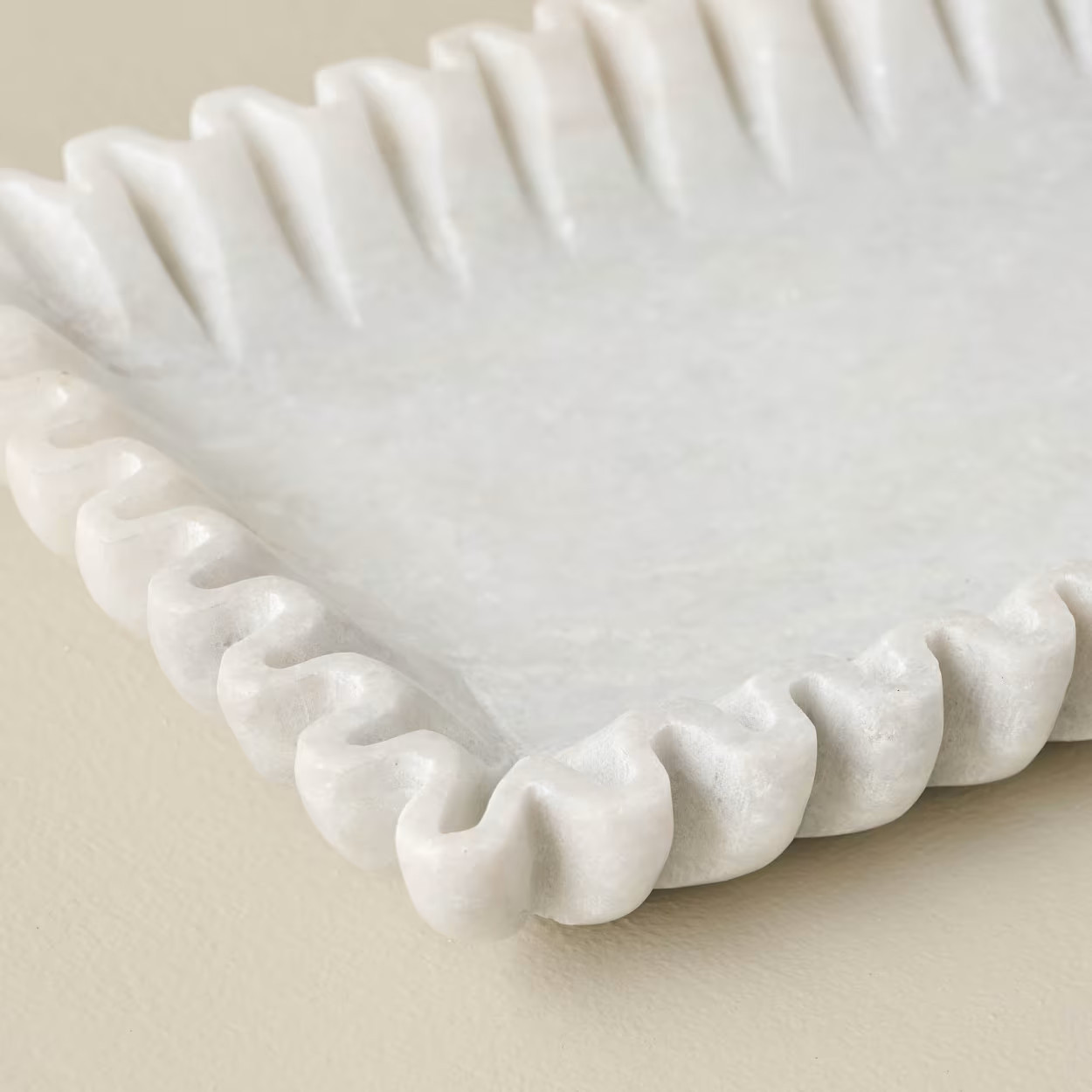 Ruffled Marble Tray | Magnolia