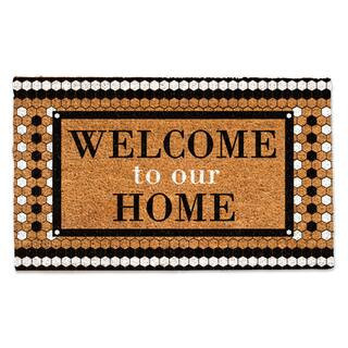 Welcome to Our Home Black & White Doormat By Designs Direct | 30" x 18" | Michaels® | Michaels Stores