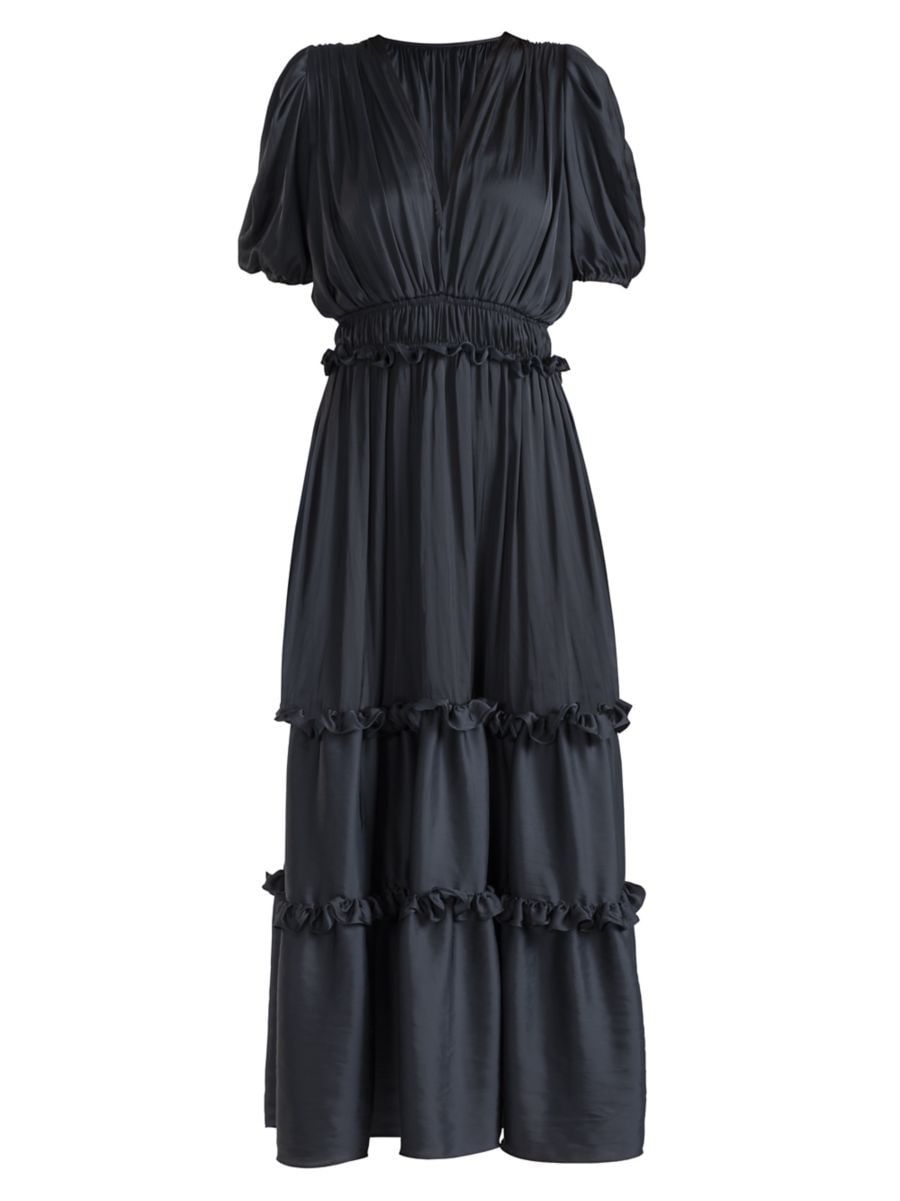 Marcela Shirred Maxi-Dress | Saks Fifth Avenue