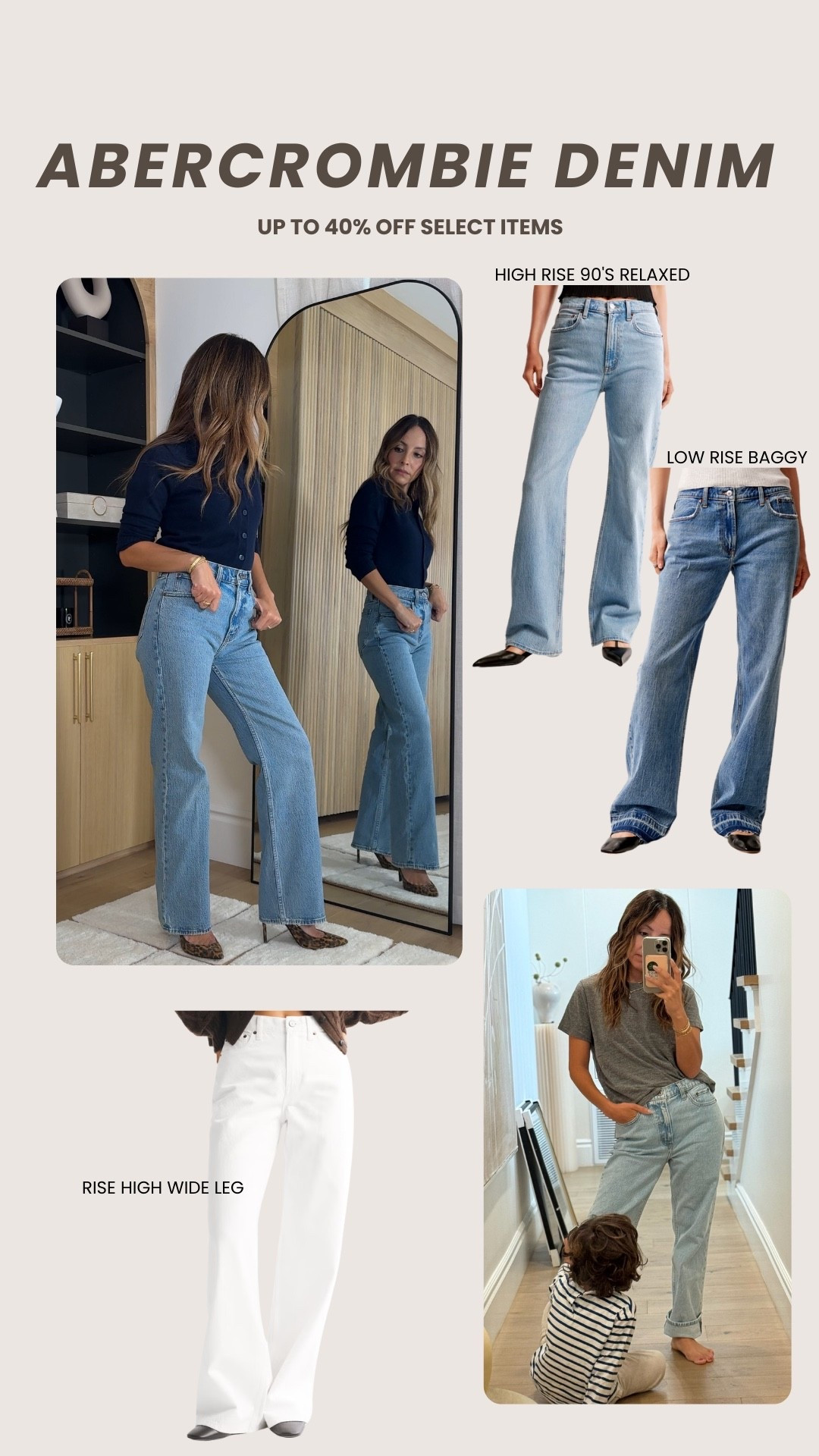 Up to 40% off select Abercrombie styles means it’s denim-stock-up season. Whether you’re shopping for yourself or gifting, their denim truly never disappoints!

#LTKSaleAlert #LTKHoliday #LTKGiftGuide