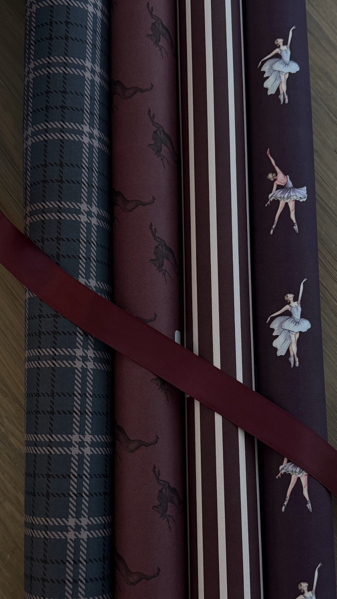 planning out my wrapping paper for this year! Think I’ll do the left 2 and save the right for Lenny’s birthday & gifts for friends throughout the year! Ribbon from Amazon! 

#LTKGiftGuide #LTKHoliday #LTKCyberWeek