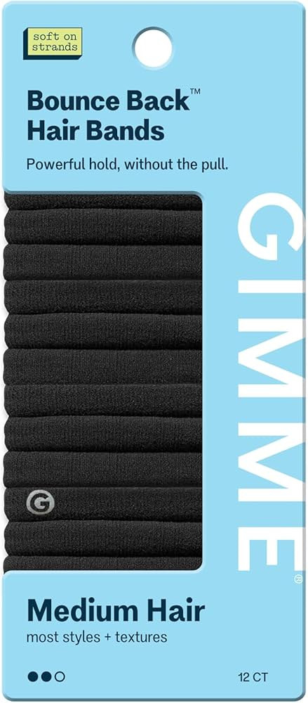 Gimme Beauty Medium Hold Hair Bands - Seamless Spandex & Nylon Ties for All Hair Types - Damage-F... | Amazon (US)