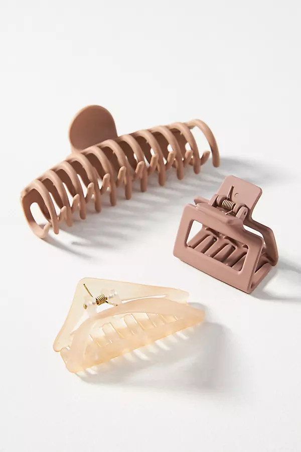Kitsch Assorted Hair Claw Clips, Set of 3 | Anthropologie (US)