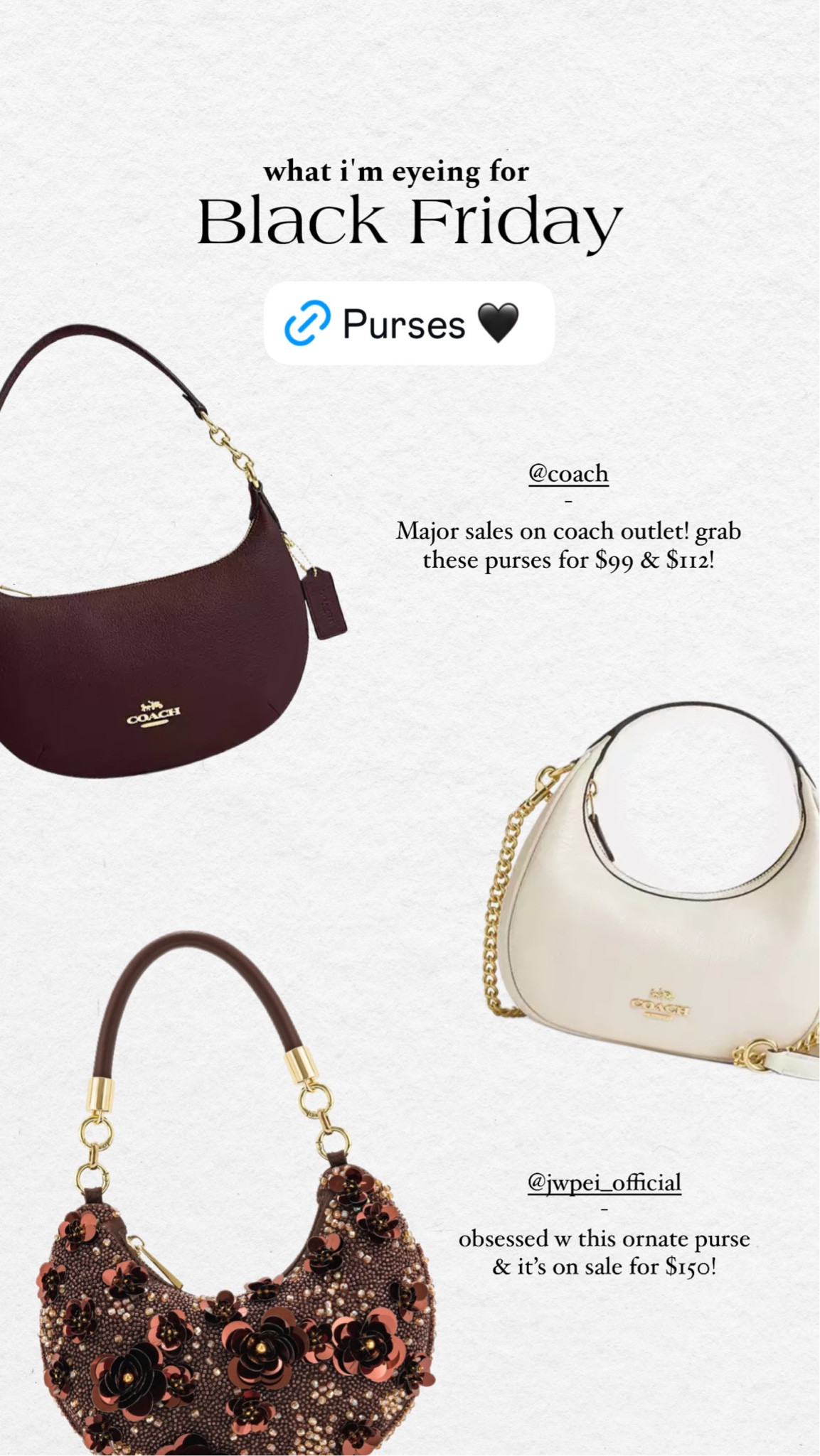 Black Friday deals: purses

#LTKGiftGuide #LTKFindsUnder100 #LTKCyberWeek