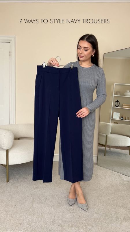 7 Ways to style my new favourite pair of navy trousers from &OtherStories. I’m wearing size UK10 for reference. 

#LTKfindsunder100 #LTKstyletip #LTKworkwear