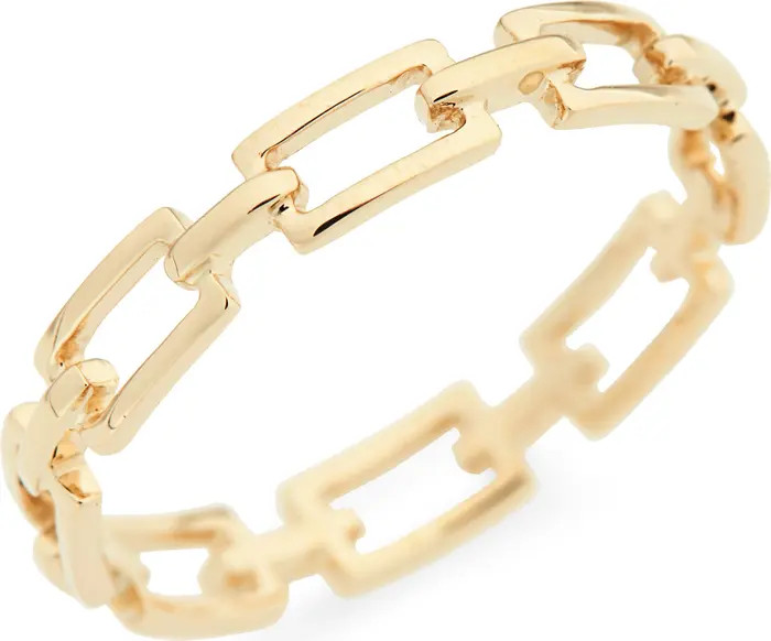 14K Gold Link Stacking Ring | Nordstrom