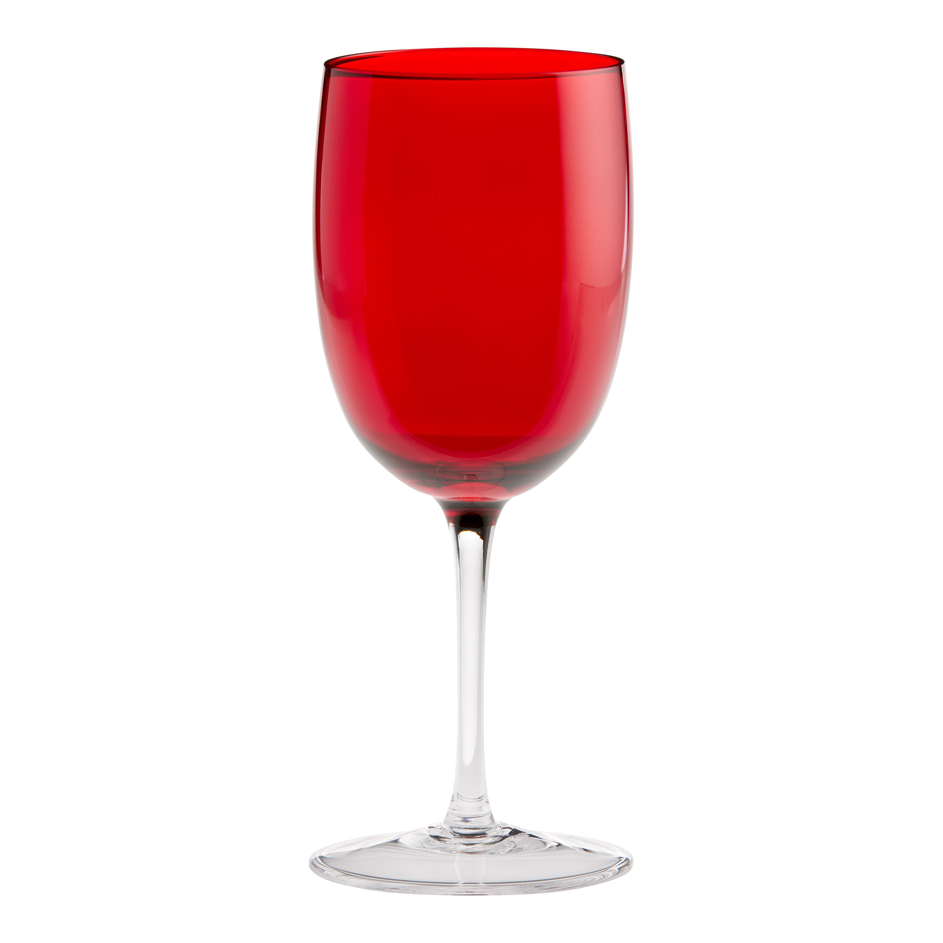 Red Bowl Holiday Big Red Wine Glass | World Market