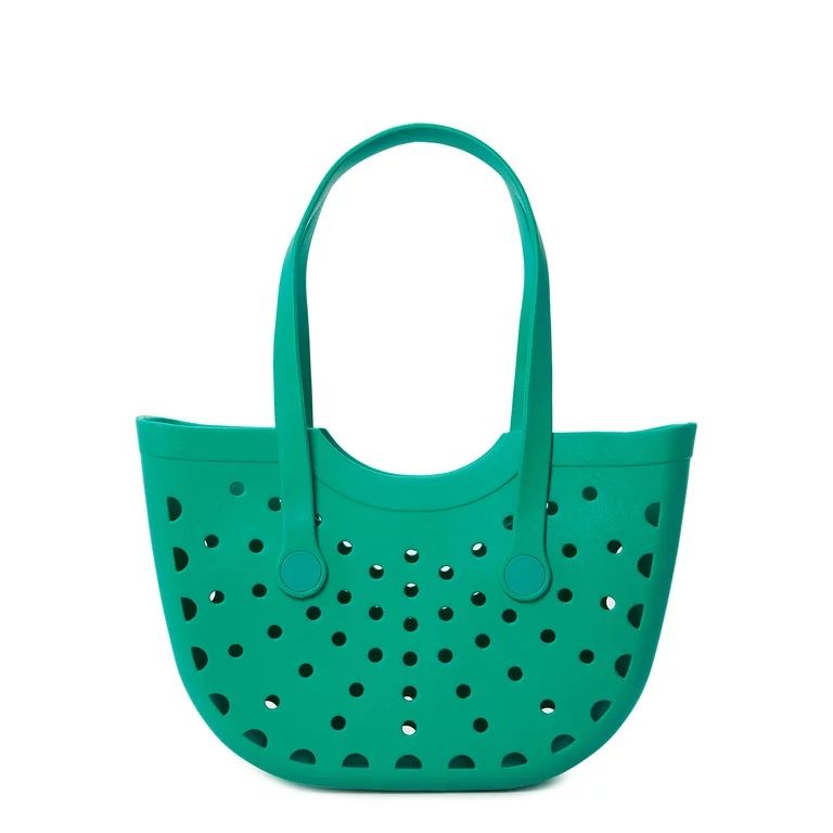 Time and Tru Women’s Molded Tote Bag Mint Chip | Walmart (US)