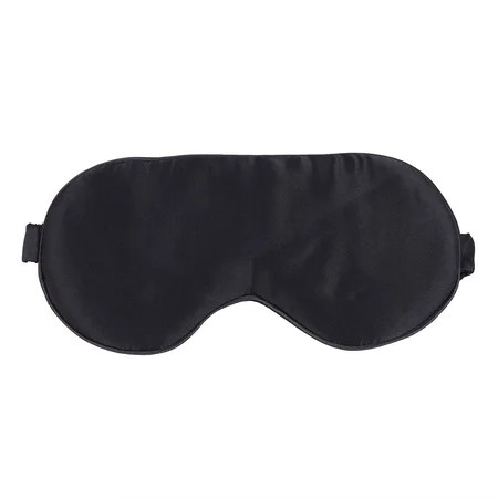 1Pc Silk Sleeping Eyeshade Comfortable Eye Mask Breathable Blindfold Night Eye Patch for Men Women (Black) | Walmart (US)