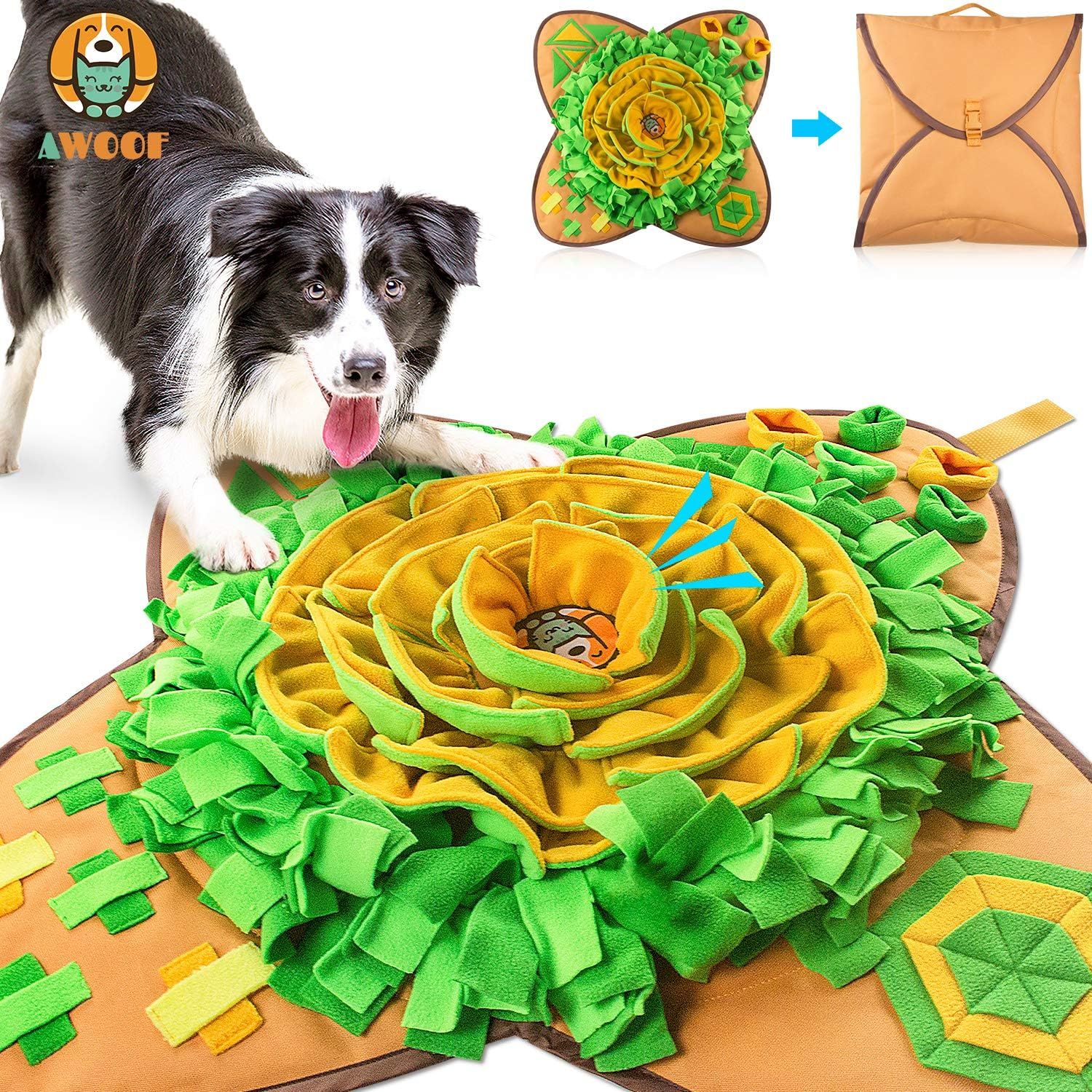 AWOOF Snuffle Mat Pet Dog Feeding Mat, Durable Interactive Dog Toys Encourages Natural Foraging S... | Amazon (US)