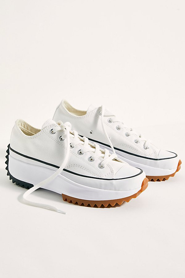 Run Star Hike Ox Converse Sneakers by Converse at Free People, White / Black / Gum, US 9 M | Free People (Global - UK&FR Excluded)