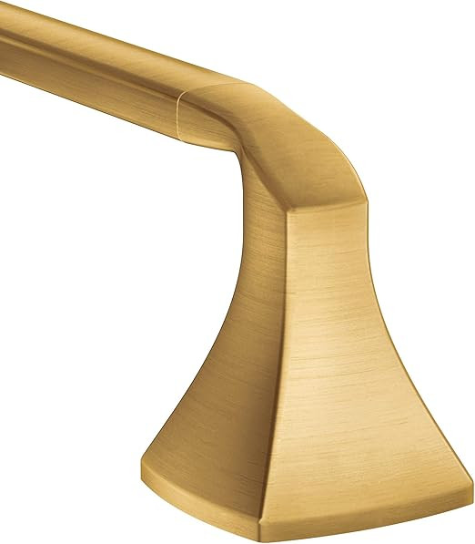 Moen YB5124BG Voss Collection 24-Inch Bathroom Towel Bar, Gold | Amazon (US)