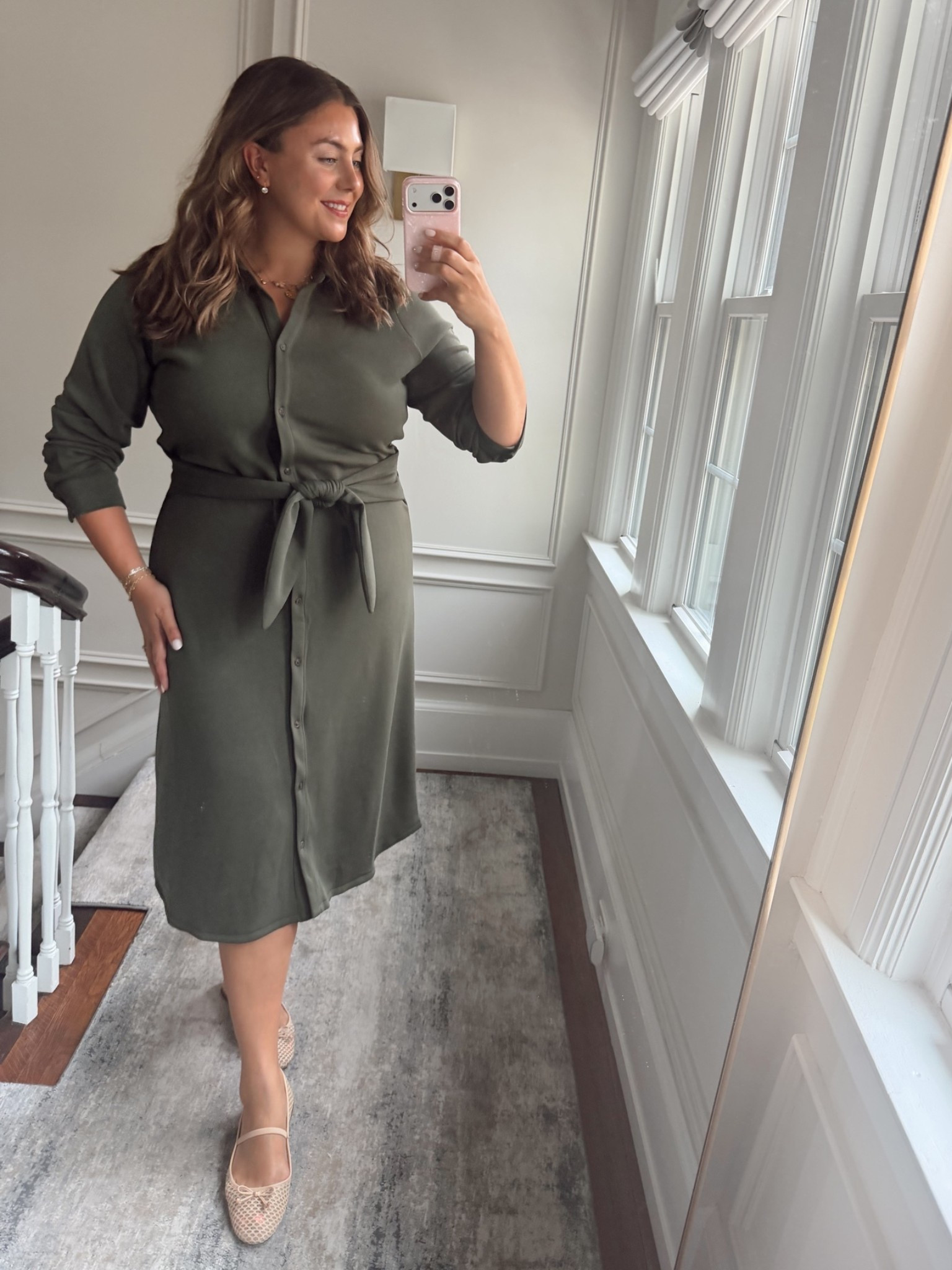 Wearing size 1X in dress - functional buttons - on sale now!

#LTKSeasonal #LTKSaleAlert #LTKPlusSize