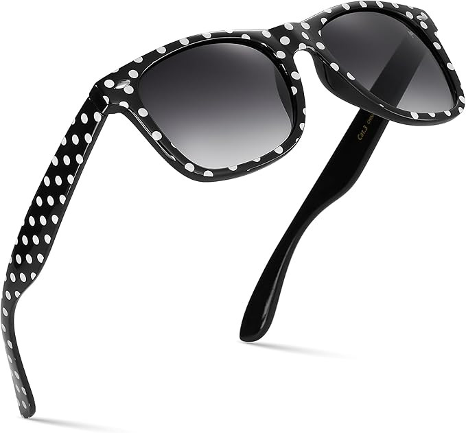 Retro Rewind Polka Dot Vintage Fashion Sunglasses for Women UV400 | Amazon (US)