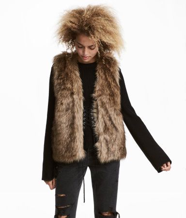 H&M Faux Fur Vest $27.99 | H&M (US)