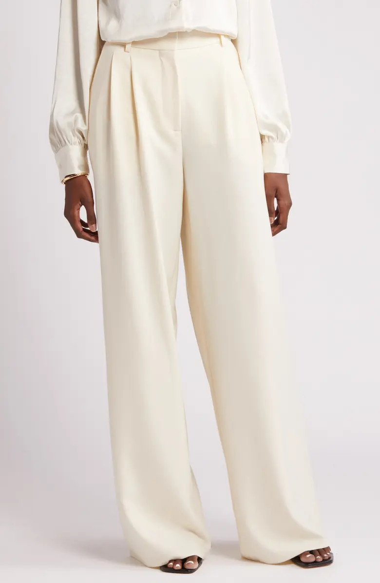 Double Pleat Wide Leg Pants | Nordstrom