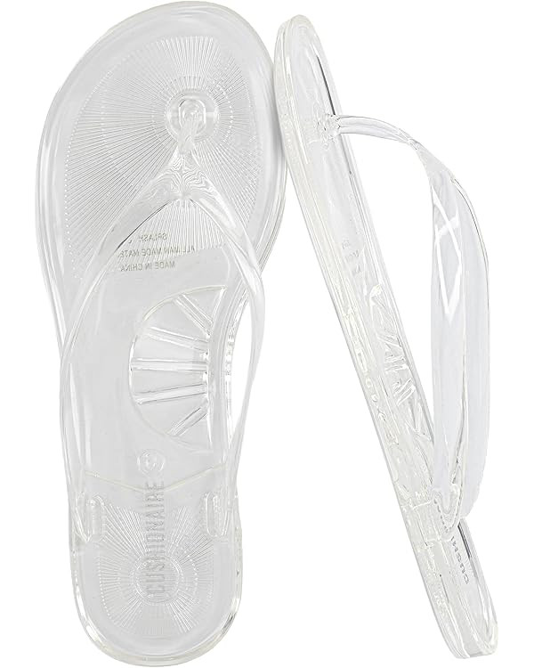 CUSHIONAIRE Splash Jelly Flip Flops for Women With Flexible Sole, Soft Footbed Summer Sandals for... | Amazon (US)