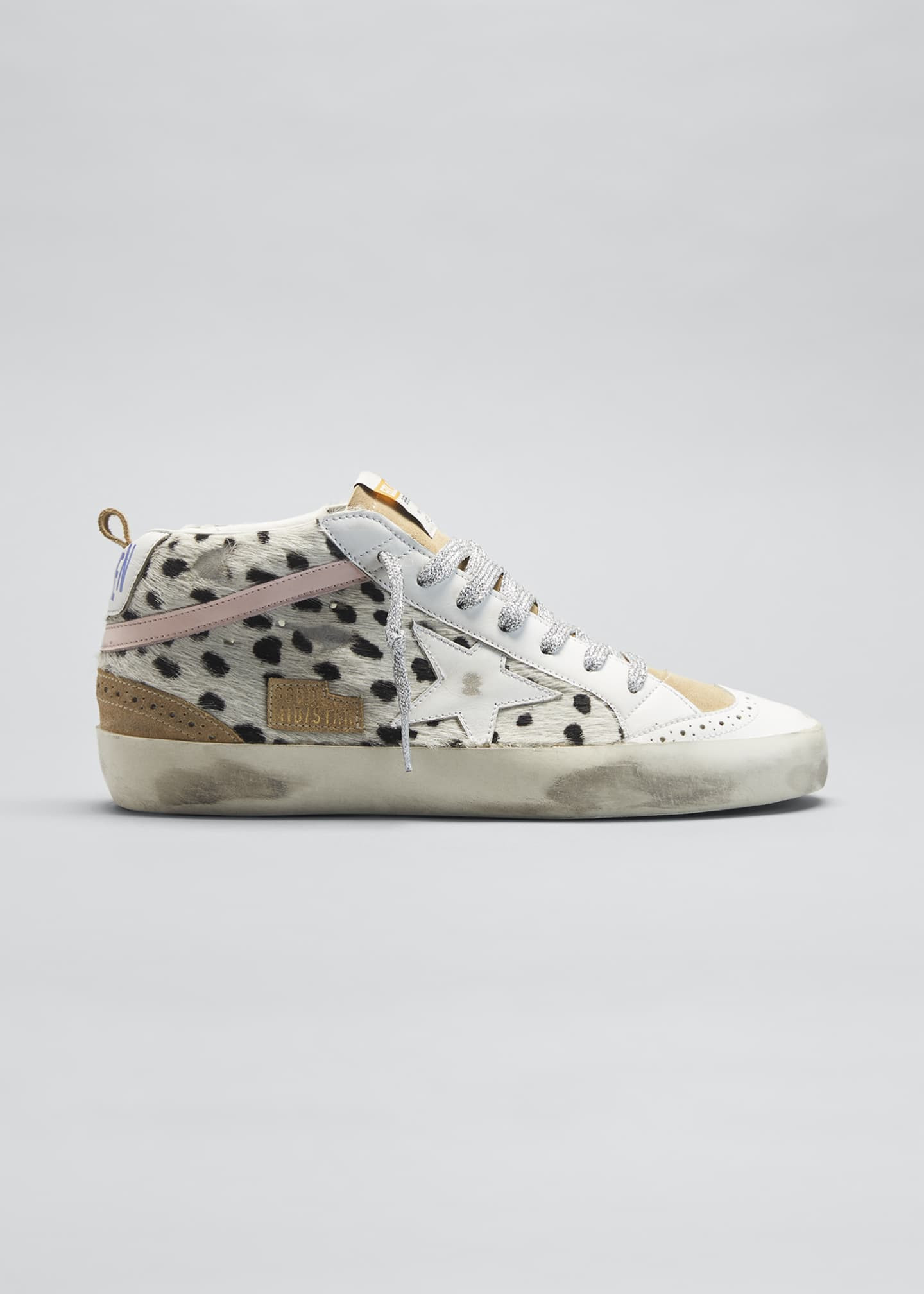 Golden GooseMid Star Animal-Print Fur Sneakers$600 | Bergdorf Goodman