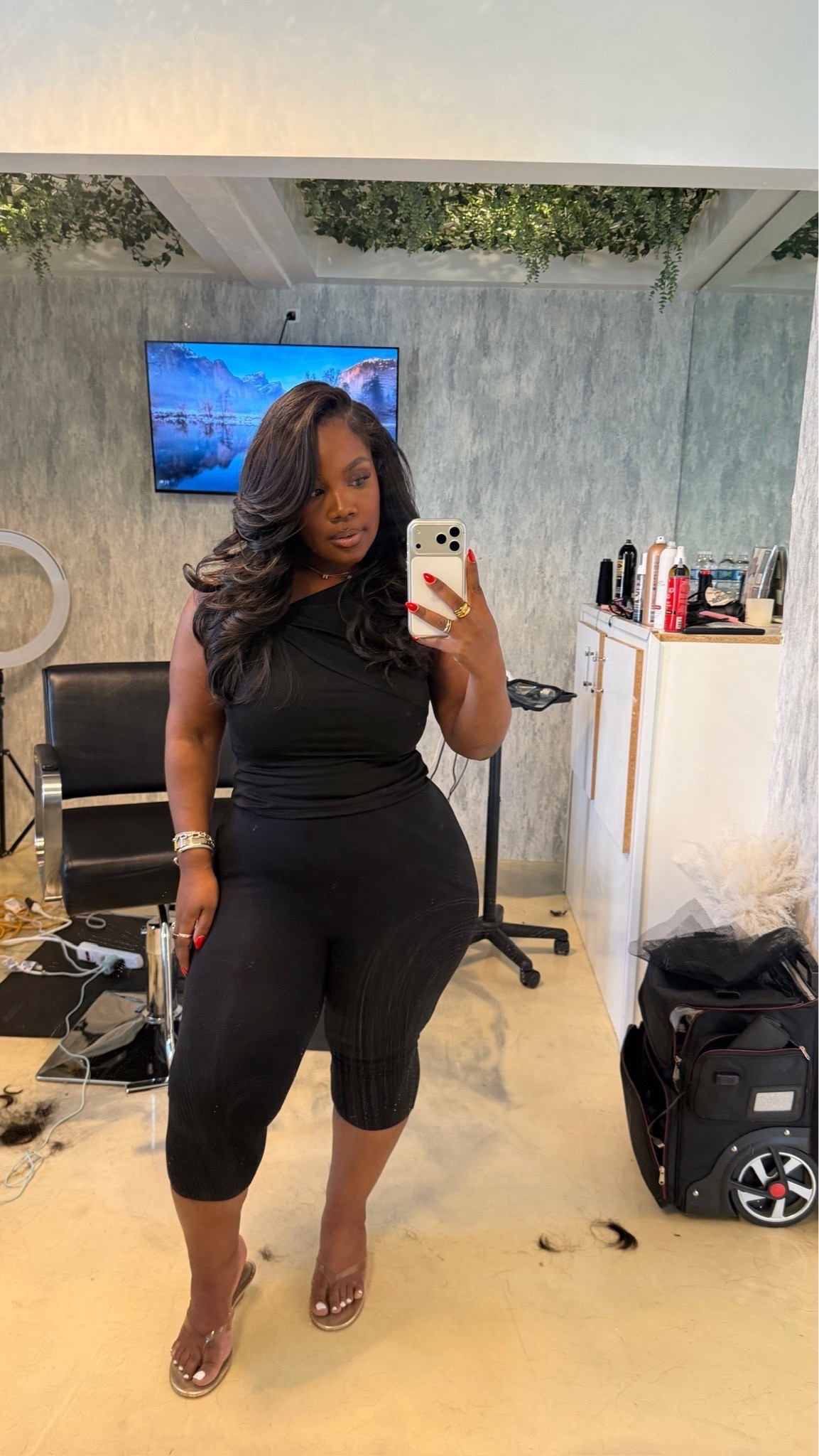 Capris are back yall 🤏🏾🤏🏾

These are the PERFECT summer sandal, comfortable, but gives the slightest height which can be worn casually or to elevate your look

Top: Size L 
Pants: Size L 
Sandal (color: Platina Trnaslucido)

Linking similar tops below that are still available!

#LTKPetite #LTKMidsize #LTKSeasonal