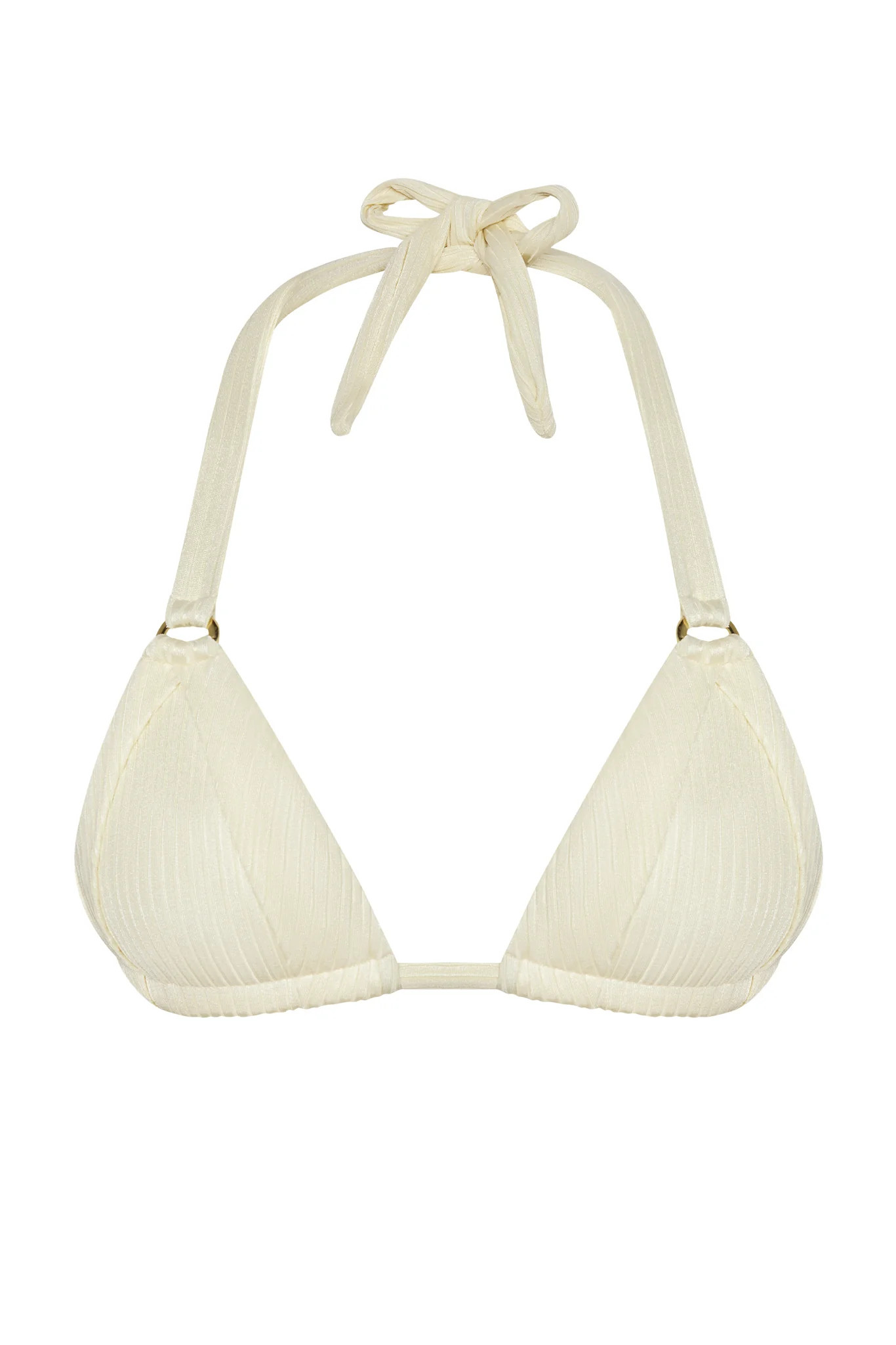 Morocco Top - Ivory Shiny Rib | Monday Swimwear