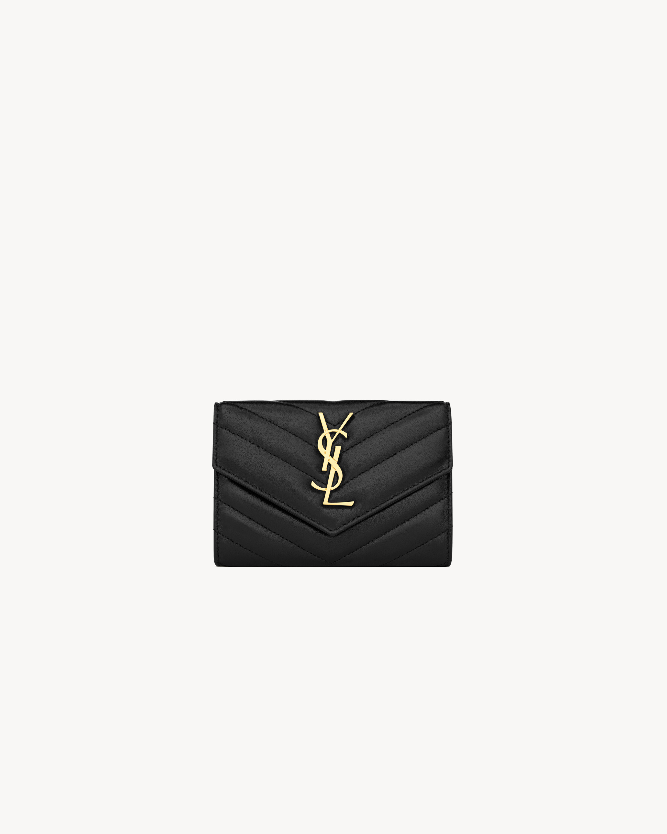 CASSANDRE MATELASSÉ SMALL ENVELOPE WALLET IN LAMBSKIN | Saint Laurent Inc. (Global)