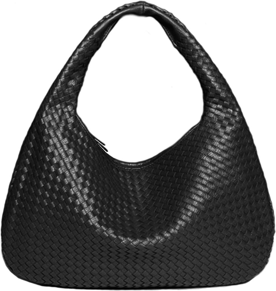 Woven Tote Bag for Women,Woven Leather Handbags Large Capacity Shoulder Bag Tote Purse Bag Fashio... | Amazon (US)