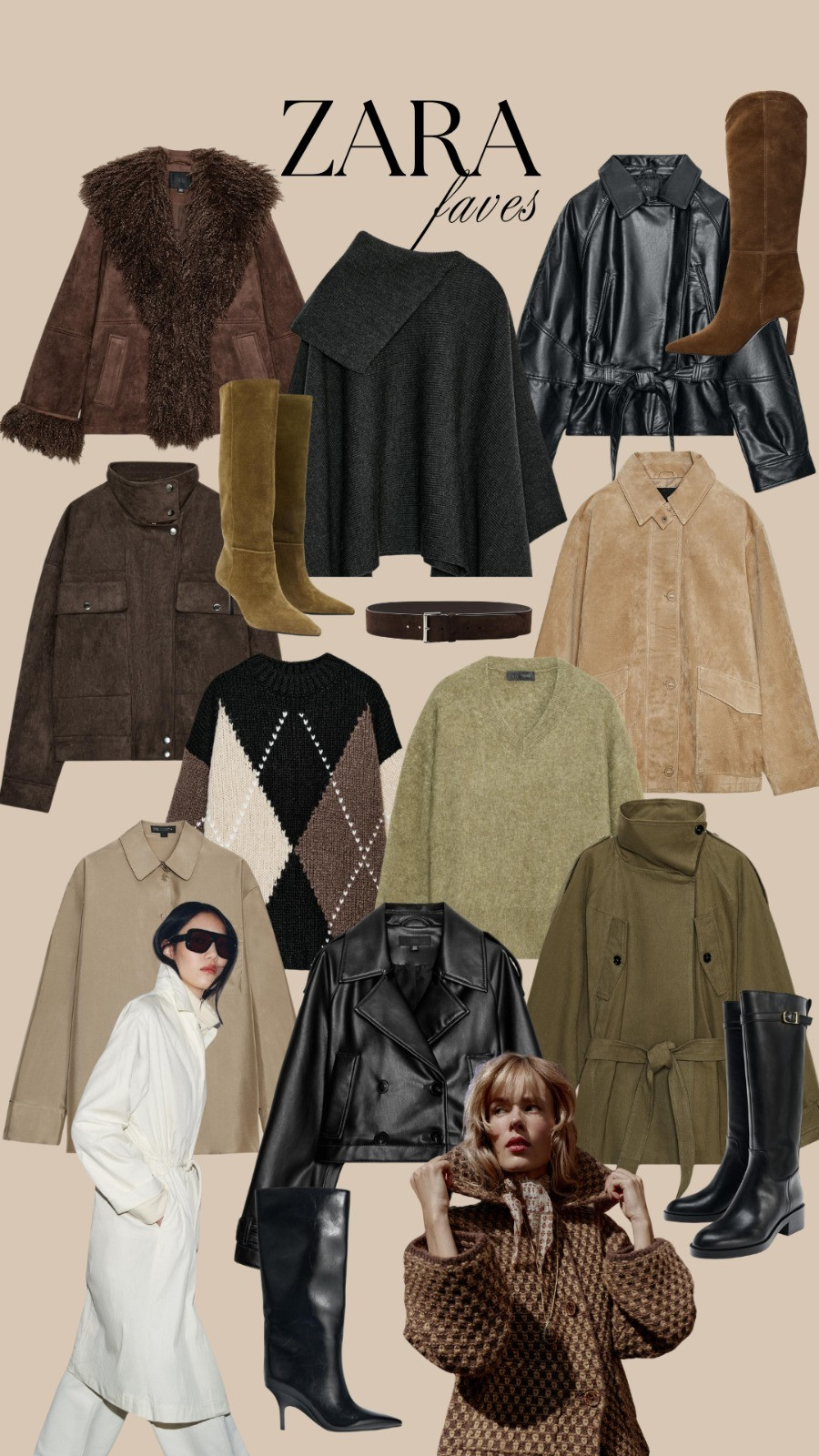 Zara, Autumn, Outfit Ideas, Suede, Jacket, Boots, High Boots, Kitten Heels, Jumper, Knit, Chocolate Brown, Belt, Fur, Leather 

 

#LTKuk #LTKautumn #LTKstyletip